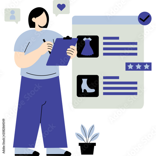 Online Business and E-Commerce Illustration
