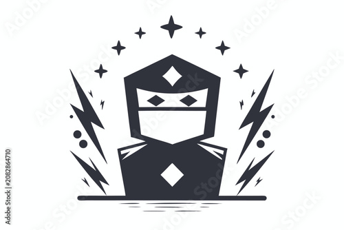 Classic Pixel Art Thief Silhouette for Vintage Video Games and Mystery Concepts