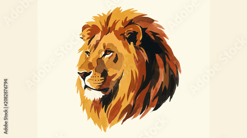 Photography Watercolor Lion Wildlife Painting