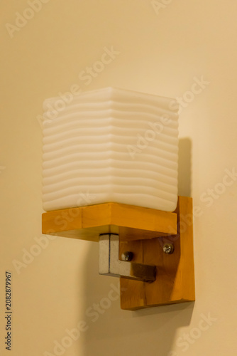 The lamp in the bedroom