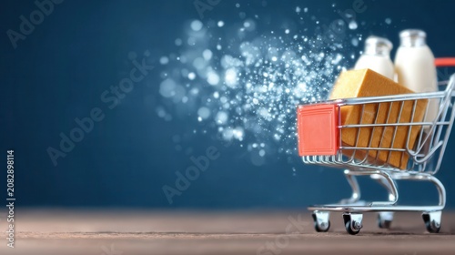 The synergy of colors in this design influences the choice of selling vintage art at the checkout in a retro environment.