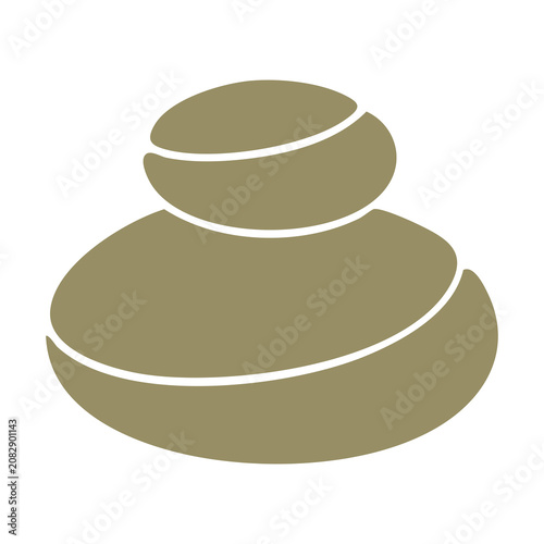 Zen Stacked Stones Vector Illustration for Balance and Calm Design