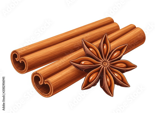 Cinnamon sticks and star anise spice blend