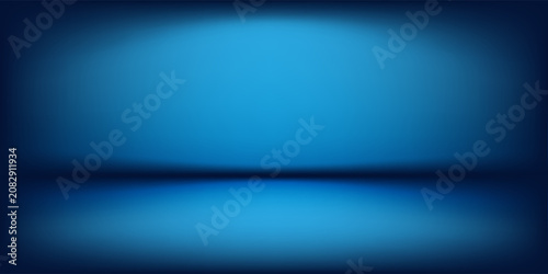 blue background, abstract wall studio room, can be used to present your product
