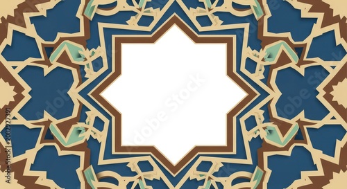 Intricate Islamic Geometric Pattern Design.