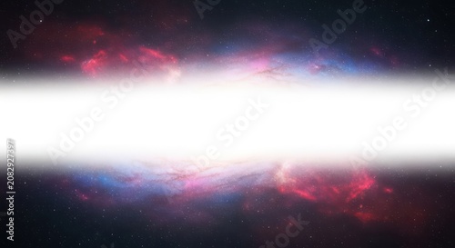 Cosmic Light Beam in Dark Space.