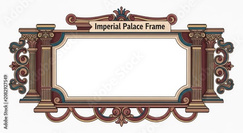 Imperial Palace Frame Ornate Border.