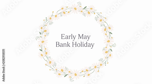 early may bank holiday floral wreath