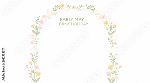 early may bank holiday floral wreath