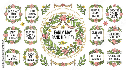 early may bank holiday floral wreaths