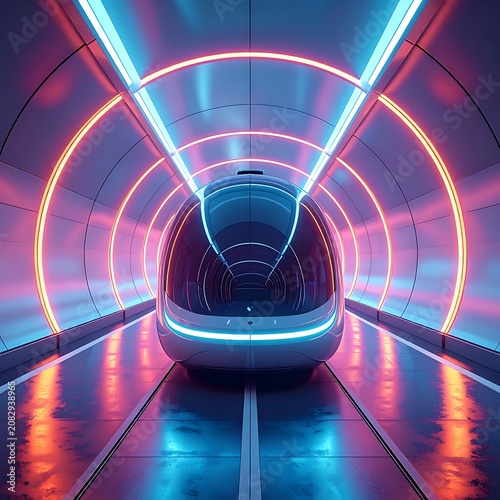 A futuristic train in a neon-lit tunnel (37)