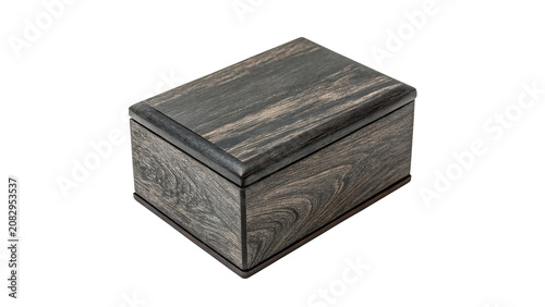 Fotografie Classic grey rectangular whetstone sharpening stone block isolated on a transpar
