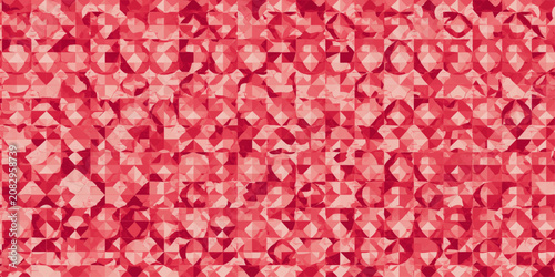 Bilde på lerret Red carpet fabric texture background with abstract food ingredients concept, pin