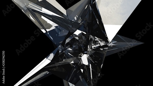Fractal 3d element. Computer generated