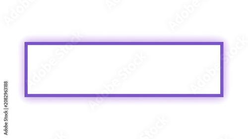 Purple rectangular frame with soft drop shadow