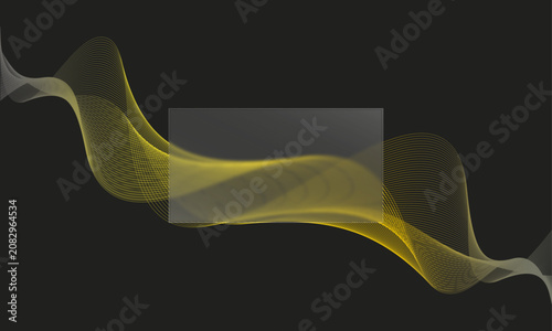 A page for a glassmorphism style web site with abstract waves.	