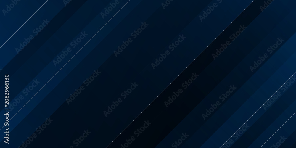 Obraz premium Abstract dark blue corporate background with diagonal geometric stripes and subtle glowing lines