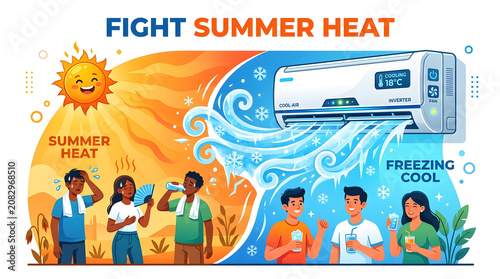 Innovative Air Conditioning Solutions for Maintaining Optimal Indoor Temperature and Relief During Periods of Excessive Hot Weather and Heatwaves