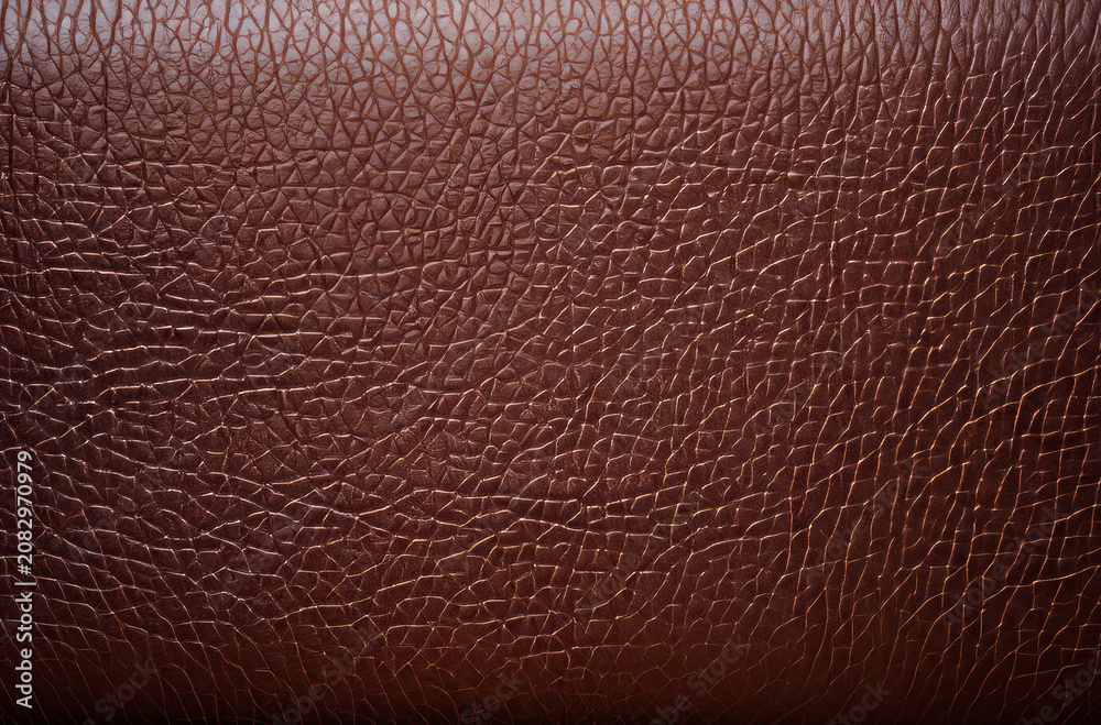 Fototapeta premium Processed collage of brown leather cloth surface texture. Background for banner, backdrop.