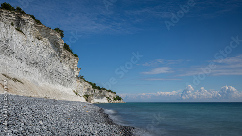 Denmark Møns Klint is a 6 km stretch of limestone and chalk cliffs along the eastern coast of the Danish island of Møn in the Baltic Sea