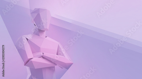 pink origami paper
