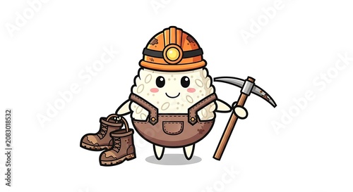 Cartoon pig wearing a cowboy hat and boots.
