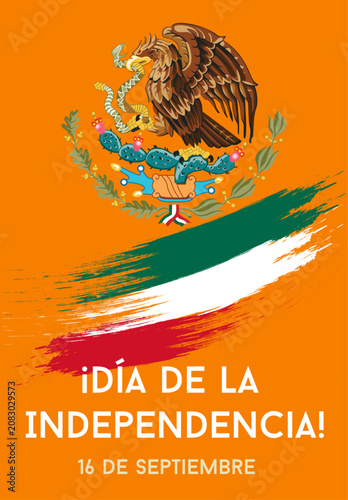 Symbols of Mexico, celebration of Mexican Independence Day, Mexican heritage and pride.
