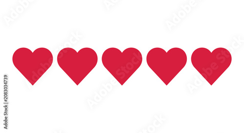 Foto Red Paper Heart with Arrow Romantic Valentine Love Symbol Vector Illustration fo