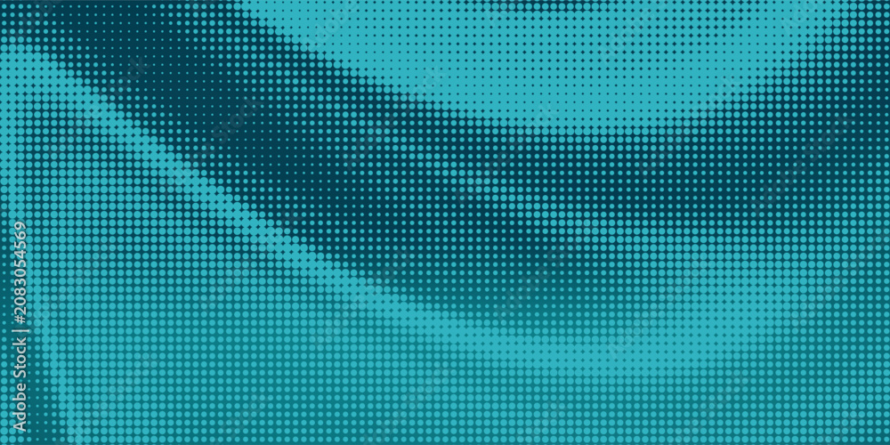 Fototapeta premium Abstract 3D rendering of a wave pattern with dots and spheres