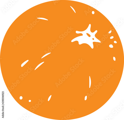 Foto illustration of an orange vector icon