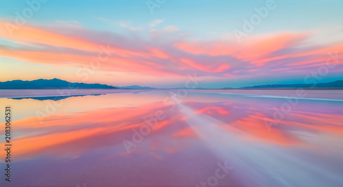 Abstract colorful sunset sky gradient background