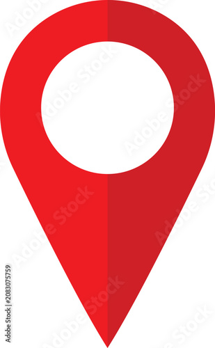 Red Map Pointer Pin Icon with Heart Symbol Glossy 3D Location Marker Vector Illustration for Valentine Love Design