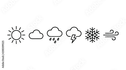 Canvastavla Weather icons illustrate various conditions including sun, cloud, rain, storm, snow, and wind