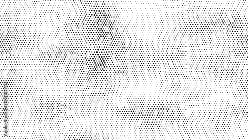 Black radial halftone dots background abstract dot gradient seamless pattern ...