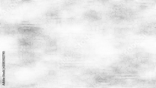 Black radial halftone dots background abstract dot gradient seamless pattern ...
