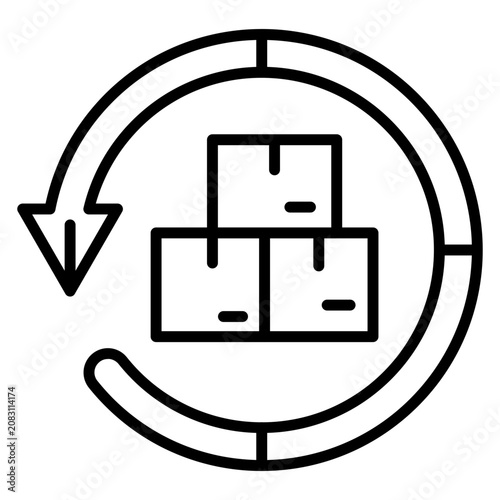 Tableau sur toile Return Icon