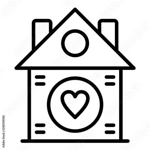 Cuadro en lienzo Shelter Icon