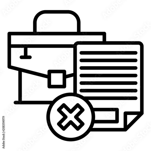 Obraz na plátně Setback Icon