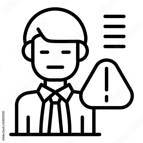 Cuadro en lienzo Inconvenience Icon