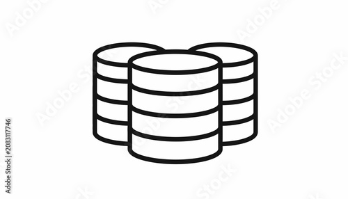 фотографія Stacks of coins money currency finance.