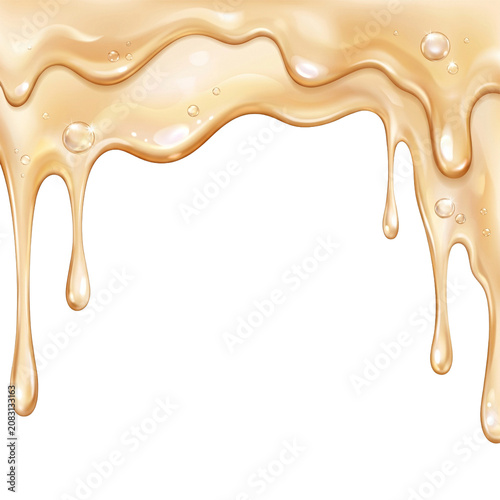 Champagne Liquid Dripping Edge Background