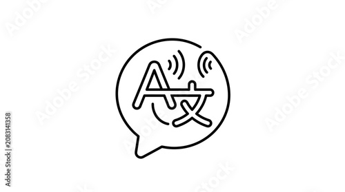 Photography Language Translation Speech Bubble Icon