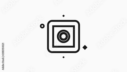 Camera Icon Graphic Design Element.