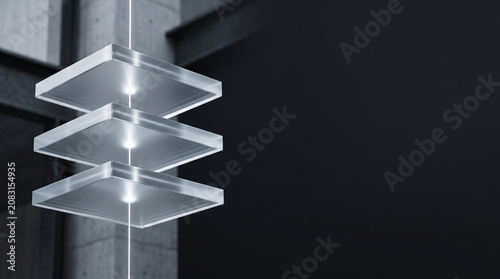 Abstract layered glass cryptographic verification system for enterprise cybersecurity and digital identity platform website hero banner