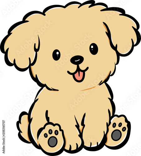 Cute Cartoon Dog Clipart Set with Playful Puppy Characters, Floral Patterns, Sweater, Bow, and Collars on White Background