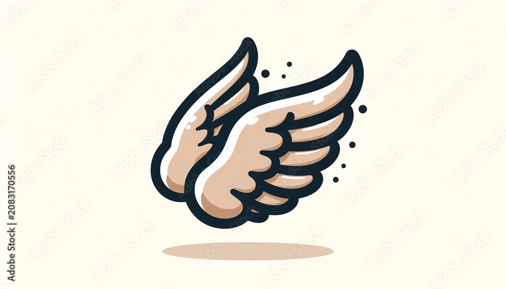 Obraz premium vector illustration of a wings