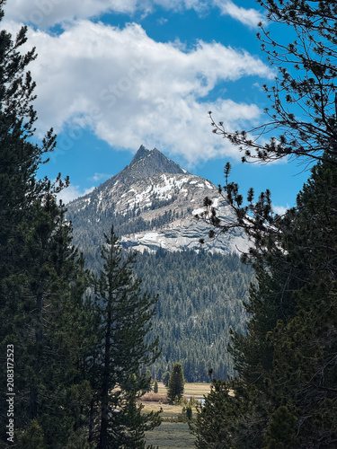 Mountain peak in yosemite