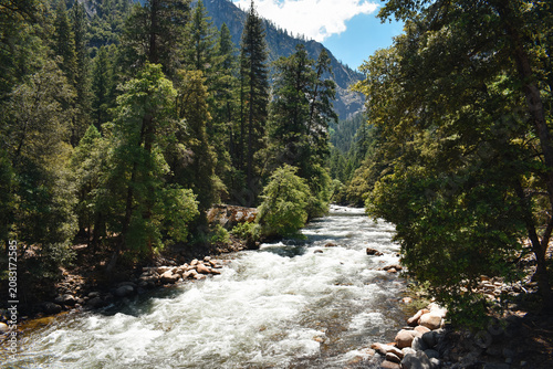 waterfall in the mountains