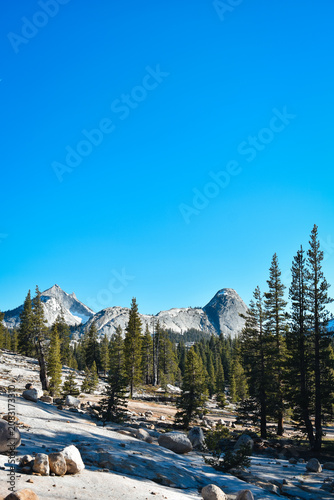 snow covered mountains