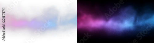 Fotografie Abstract Cosmic Glow with Floating Stardust Particles PNG